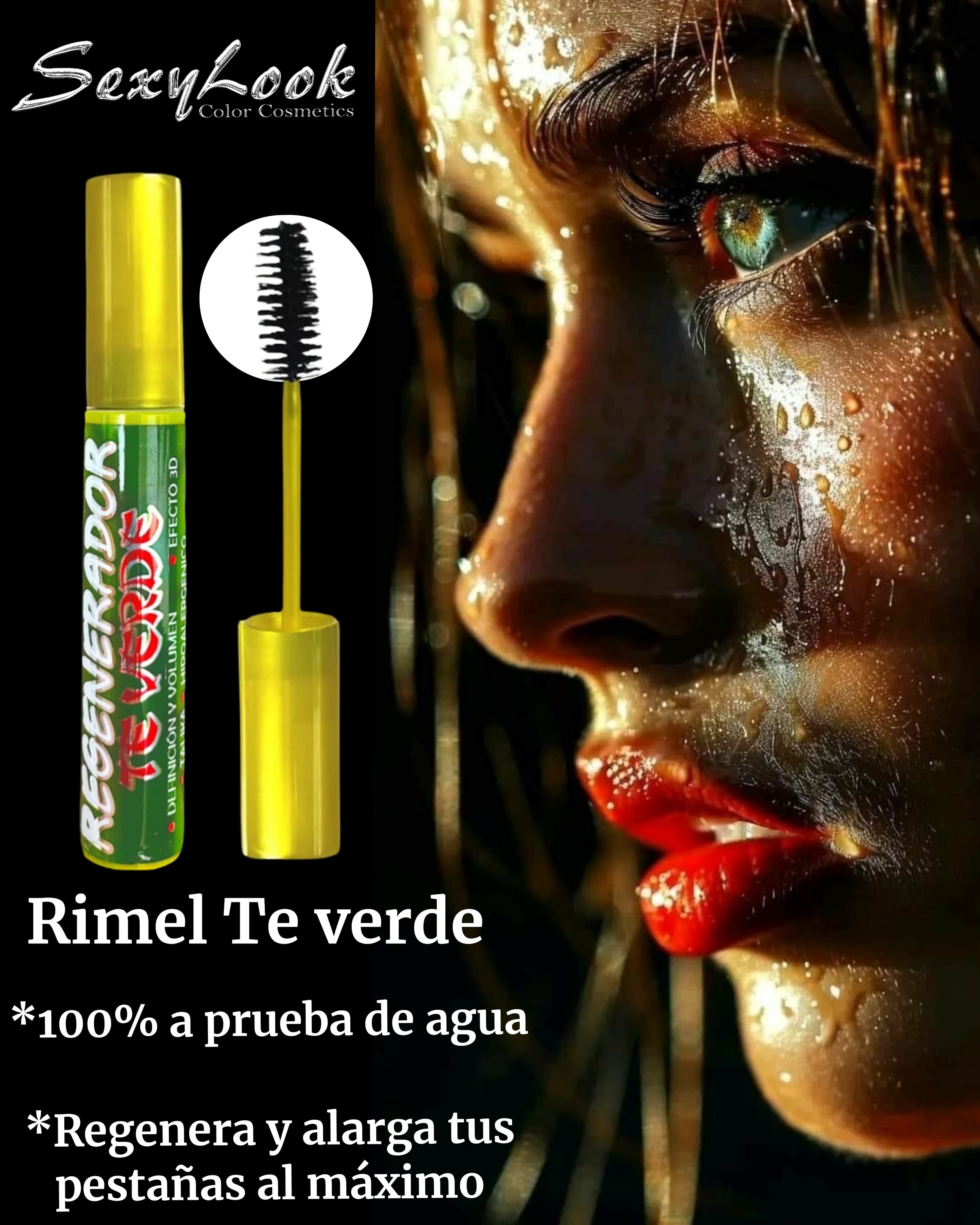 Rímel Té Verde 100% a prueba de agua
